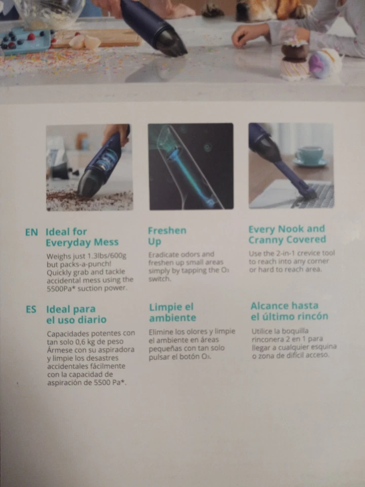 New Eufy by Anker HomeVac H11 Pure Cordless Handheld Vacuum - Image 3 of 4