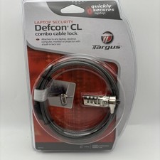Targus Notebook Security DEFCON CL Serialized Combo Cable Lock Model: PA410U