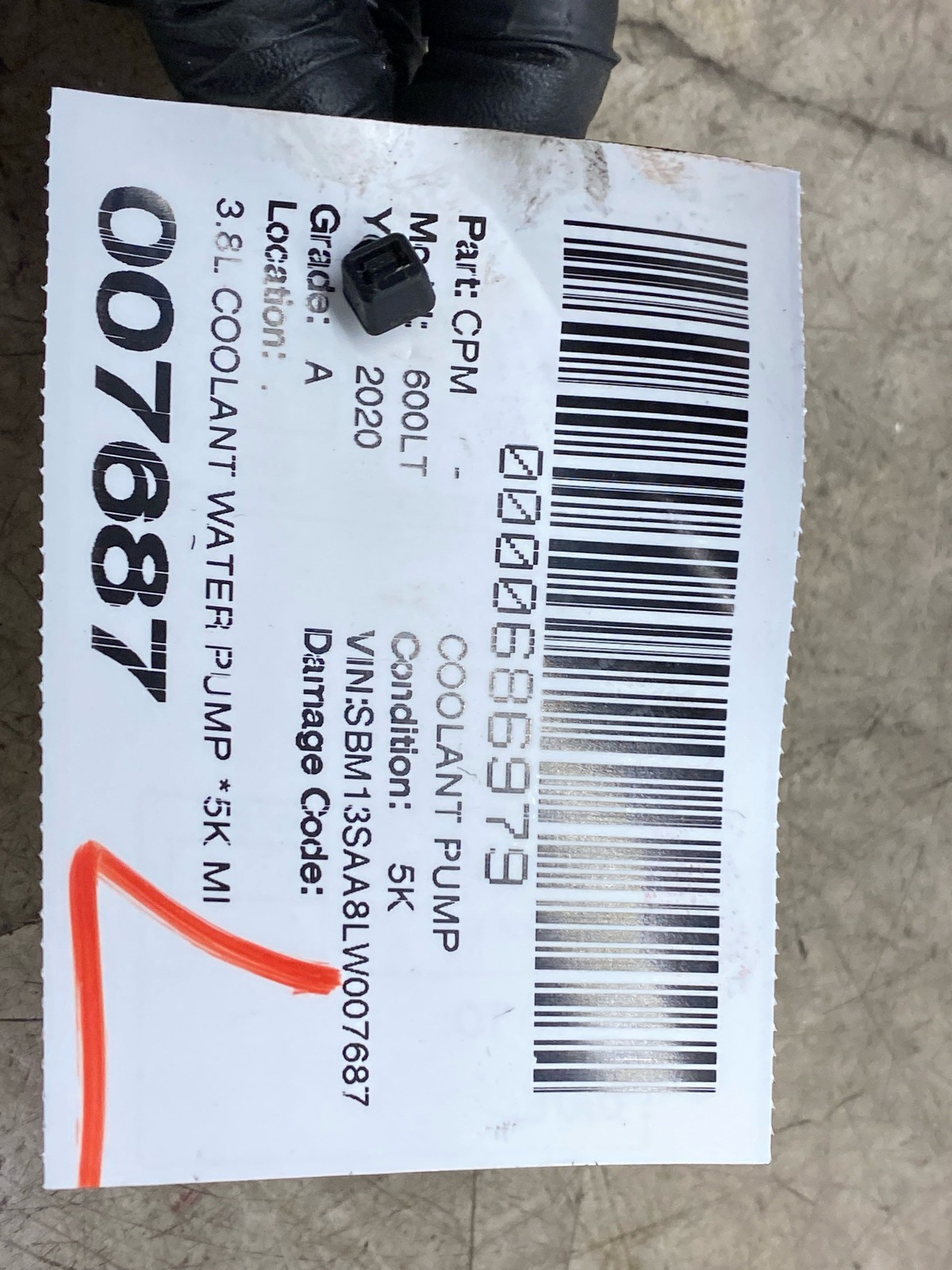 McLaren 600LT 2019-2021 Water pump P/N 14FA182CP