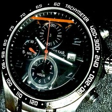 Pulsar Mens Quartz Chronograph Tachymeter Dat...