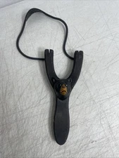 Hand carved wooden black bear slingshot/ Working Fun Adventure Hunting Novelity