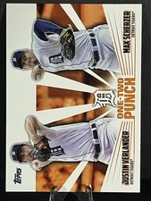 2023 Topps Series 1 - One-Two Punch Justin Verlander, Max Scherzer #12P-17