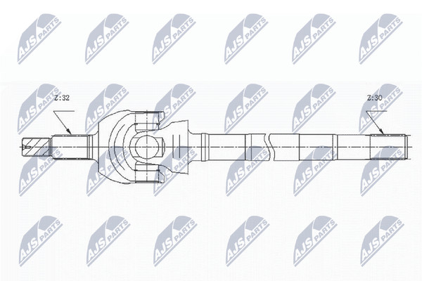 NTY Antriebswelle NPW-CH-124 FüR Jeep Wrangler 3 JK CRD RWD-image