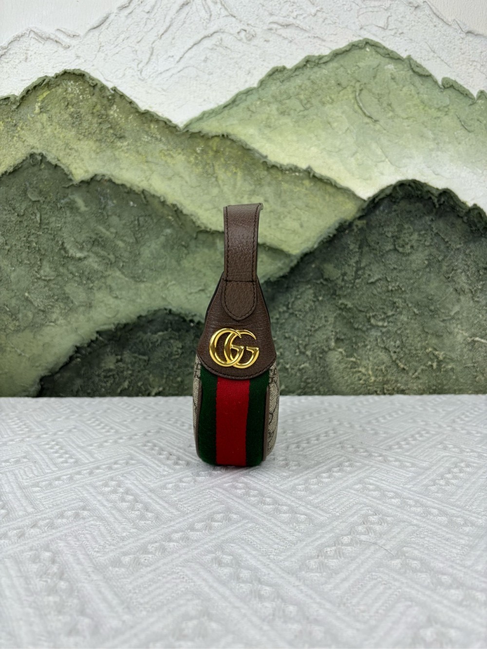 GUCCI Ophidia retro Canvas patchwork leather hand… - image 4