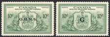 Canada E01 & E02 Special Delivery OHMS & G VF MNH. Unitrade $60