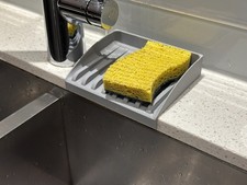 Kitchen Sink Sponge Holder Premium Fast-Dry Organizer Hygienic Solution Fast Dry