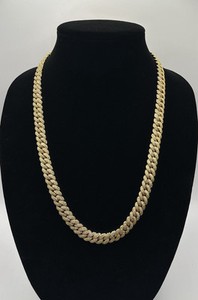 Authentic 10mm 24” 110g 3AAA+ CZ Ice Hip Hop Miami Cuban Link Chain - 14k Gold Plated