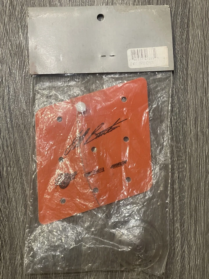 Letrero de tablero de foso adhesivo ventana firmado por Jeff Burton #31 EN PAQUETE Foto 2 de 3