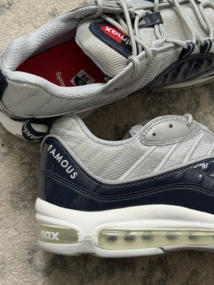 Nike x Supreme Air Max 98 Obsidian Yankees Sz 11 844694-400 2016