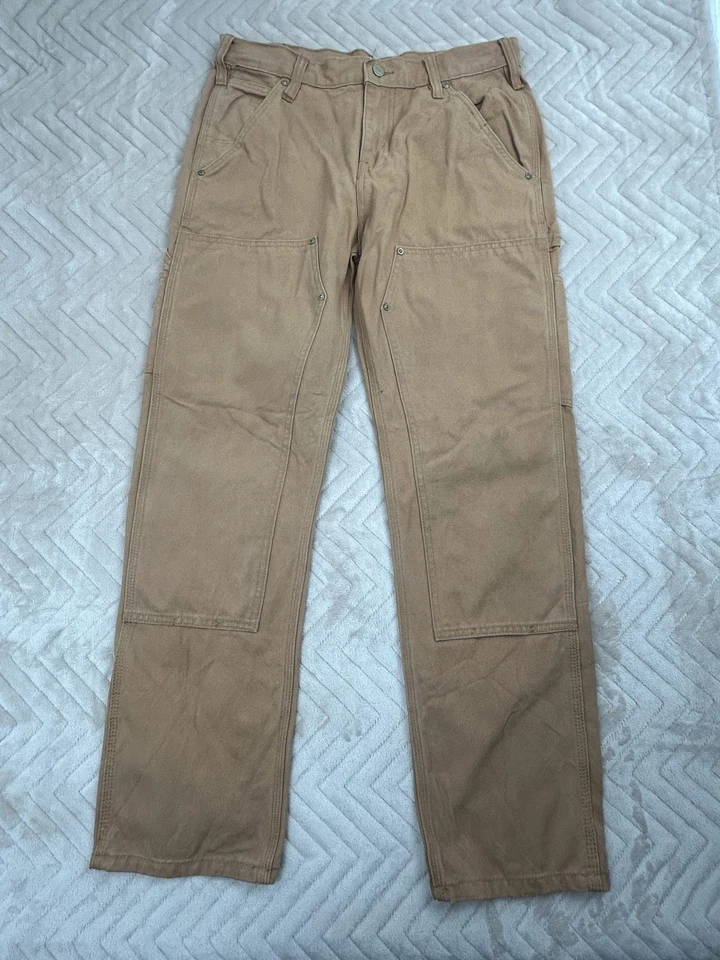 Carhartt Pantalon Double Knee Camel Straight W34 L30 (1160) - Photo 1/4