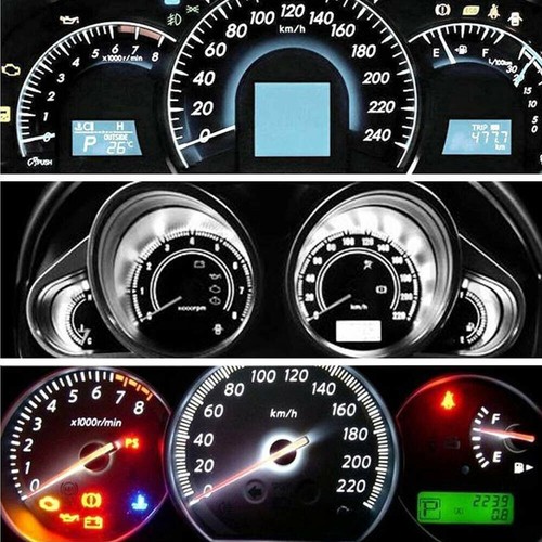 12V T5 3014 2LED Wedge Instrument Panel Light Replace 10pcs White - Picture 3 of 8