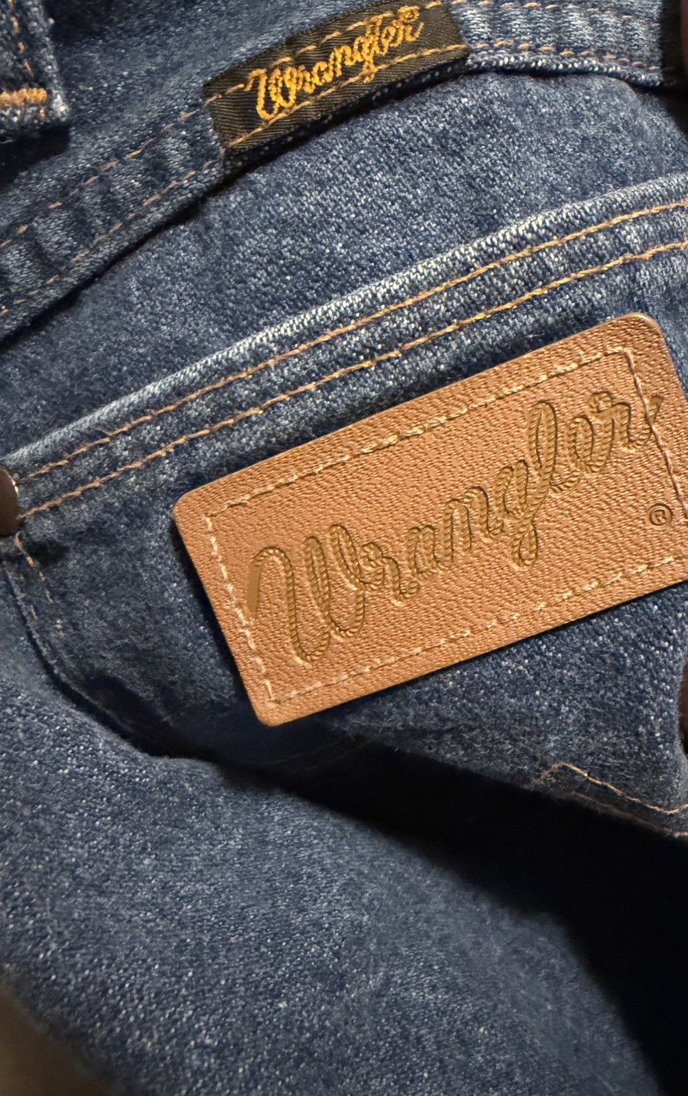 36x31 Fit Made Usa Dark Blue Denim Cowboy Work