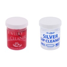 Jewelry Cleaner 8 oz with Basket Brush Silver Dip Cleaner 8 oz with Basket
