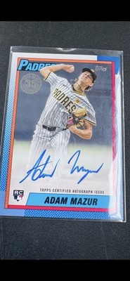 2025 Topps Update Adam Mazur 1990 Auto RC Rookie #90A-AMA Padres