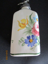 Flasche aus Porzellan mit Zinnverschluss