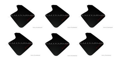 Rally Armor 12-BAS-RD Universal Fit (No Hardware) Basic Black Mud (Pack of 6)