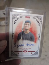 🔥🔥Auto- 2022 Onyx Vintage Extended Bryan Acuna  Autograph 
