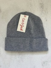 Cat  Jack Beanie Toque Youth One Size Gray Knit 100 Polyester Winter Ski NEW