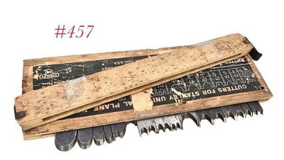 #ad sweetheart era STANLEY TOOLS 55 Box #4 Plane iron cutters w box $100.00