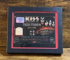Auténtico asiento de estadio KISS Detroit Rock City 1996 Tiger Stadium reliquia de madera