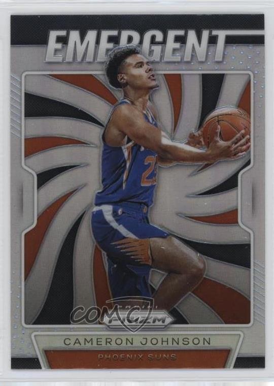2019-20 Panini Prizm Emergent Silver Prizm Cameron Johnson #13 02v3