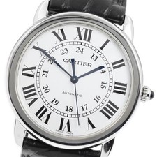 CARTIER RONDE SOLO MM WSRN0013 36mm SS Leather Silver Dial Automatic #C395 6