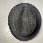 DOBBS HAT CLASSIC FEDORA BLUE SILK INSIDE BLUE & RED FEATHER SZ 7 DAPPER VINTAGE — photo 8