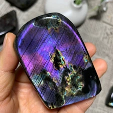 263g    Natural Purple Light Labrador Quartz Crystal Stone Specimens