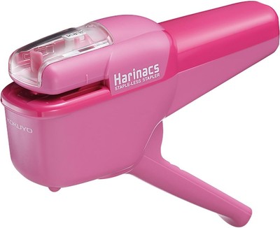 Kokuyo Harinacs japanischer klammerloser Hefter rosa SLN-MSH110P bis zu 10 Papiere