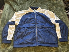 Vintage 90s Nike Team Sport Windbreaker Jacket Mens XXL 2XL Blue White 90s