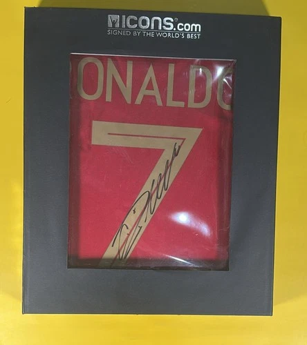 Cristiano Ronaldo Back Signed PORTUGAL . Soccer Jersey with COA Icon