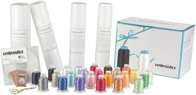Embroidery Machine Starter Kit - Everything Needed to Do Machine Embroidery Thre