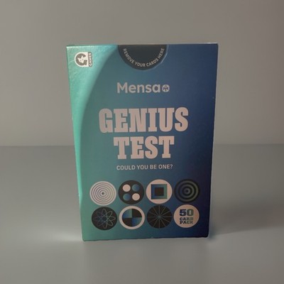 Mensa Genie Test Lernkarten Spiel Rätsel Weihnachtsgeschenk MINT Naturwissenschaften Mathe