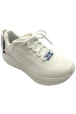 Skechers Women's Bobs Sport Knit Washable Lace Up Sneaker B Love White