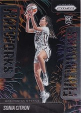 2025 Prizm WNBA Sonia Citron RC Fireworks #15 Mystics PWE