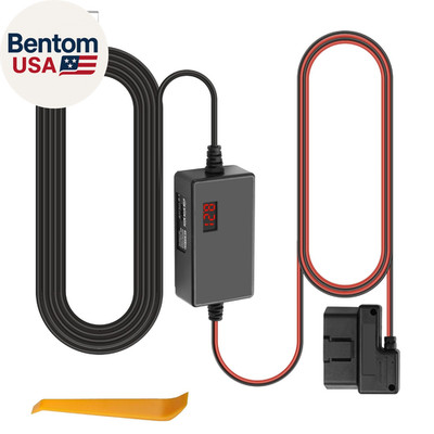 OBD OBD2 Power Cable for Dash Camera, OBD2 to USB Type C Charger Cable with 24 H