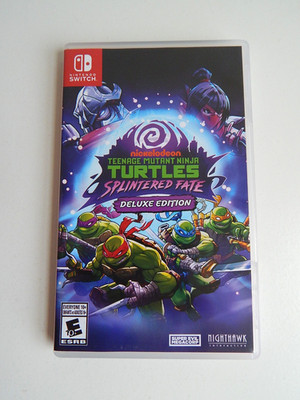 Teenage Mutant Ninja Turtles Splintered Fate Deluxe Edition! Nintendo Switch!
