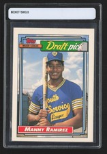 1992 Topps Manny Ramirez Rookie #156 Cleveland Indians