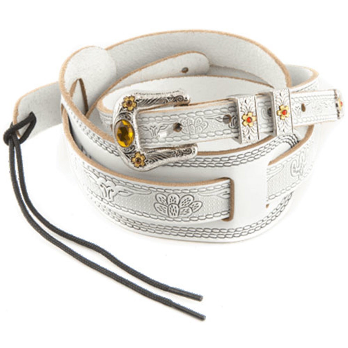 Gretsch Tooled Leather Vintage Style Guitar StrapWhite 13690₽