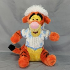 Disney Store Exclusive Tigger Plush w/white Holiday Snowflake Sweater 14 in