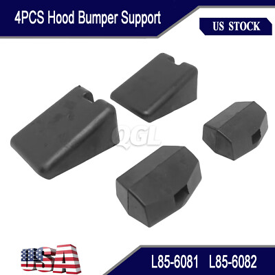 防具 333 4PCS L85-6081 L85-6082 Hood Bumper Support For Peterbilt 567 579