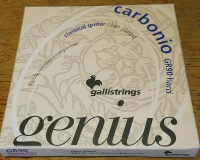 Galli GR90 Genius Carbonio Classical Guitar Strings Hard Tension silver plate