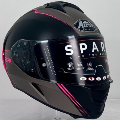Airoh Spark Flow Schwarz Pink Matt Integralhelm 22.05 ACU Small