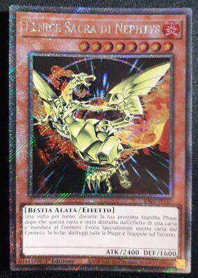 HEILIGER PHÖNIX VON NEPHTYS Rare Secret Platinum auf Italienisch RA03-IT147 YUGIOH