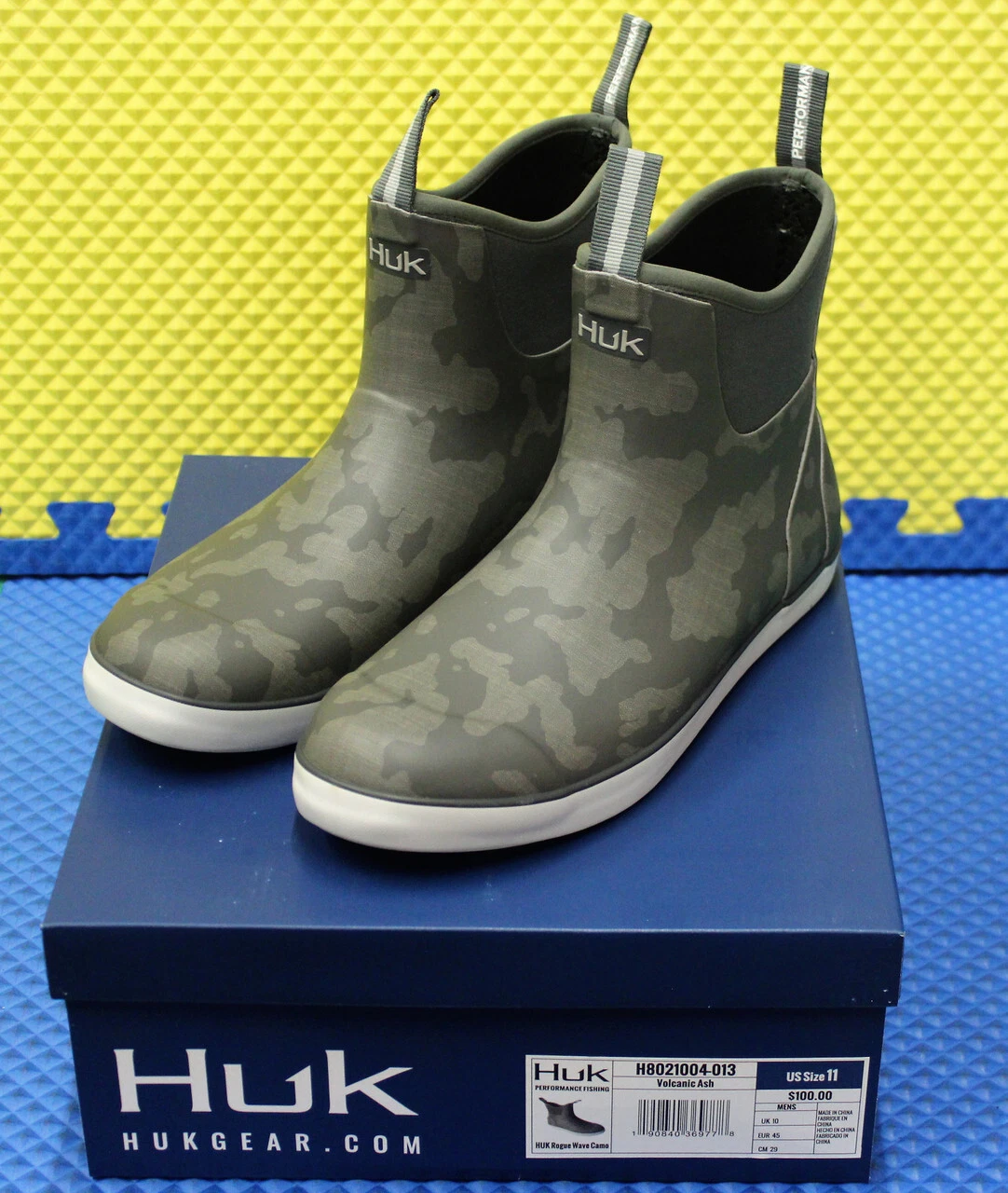 HUK Fishing Boot Rogue Wave Camo H8021004-013 Volcanic Ash CHOOSE YOUR SIZE!