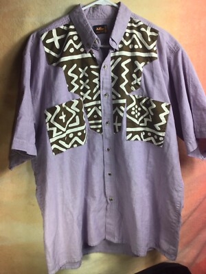 Alfie Designs Button Shirt. Nice Canvas Feel. L-XL Mens. Surf Beach