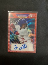 2021 Leaf Pro Set Metal '89 Red Wave Autograph Jose Rodriguez #PA-JR3        A14