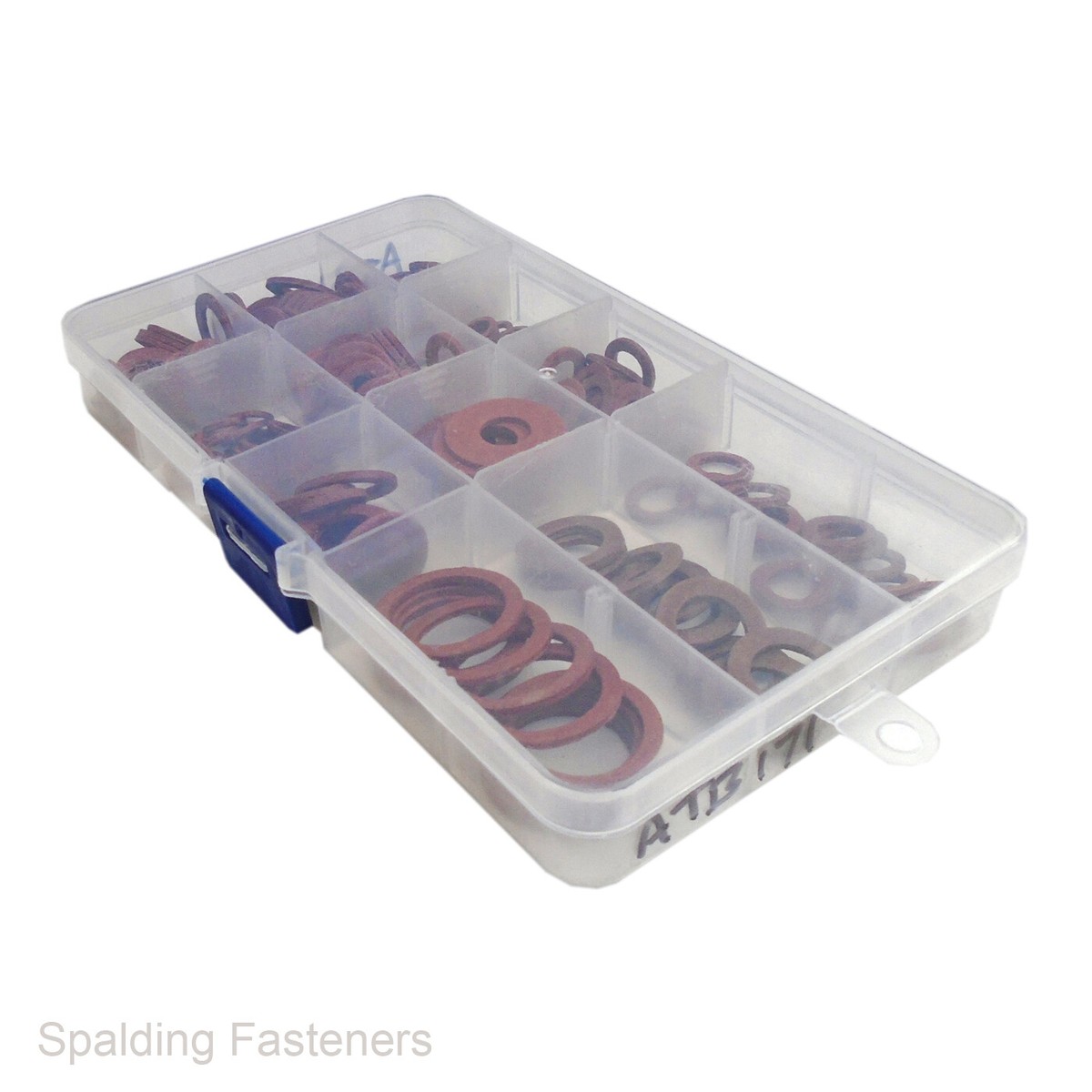 Imperial Red Fibre Washers - Assorted Sizes Flat Washer Box For Sealing & Insulating