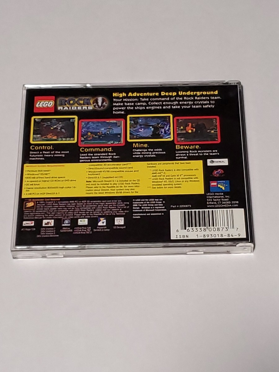 Lego Rock Raiders PC CD-ROM - Windows 98/ME/XP Tested | eBay