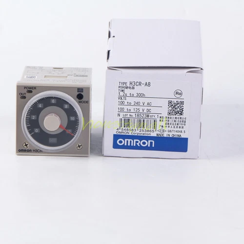 1PC New Omron H3CR-A8 Timer, 8 Pin, 100-240VAC, 100-125VDC-